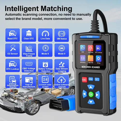 Miniatura 3 de obd2 Escáner Herramienta de Diagnóstico Accesorios de Coche Lector de Código de Motor con Reinicio para Coches Herramientas de Escaneo Profesionales