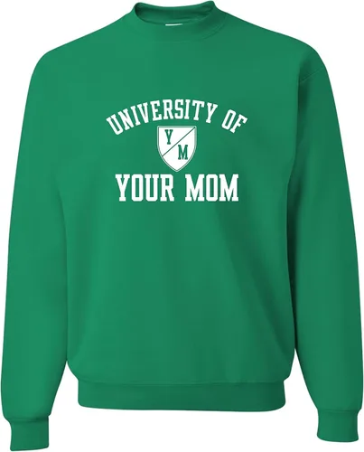 Miniatura 51 de Go All Out University of Your Mom - Sudadera con cuello redondo para hombre