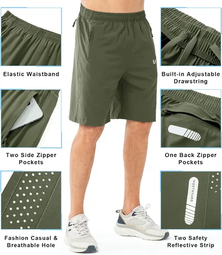 Miniatura 159 de NORTHYARD - Pantalones cortos deportivos para correr para hombres, ligeros, de secado rápido, 7, 5 o 9 pulgadas, para senderismo, deportes, gimnasio