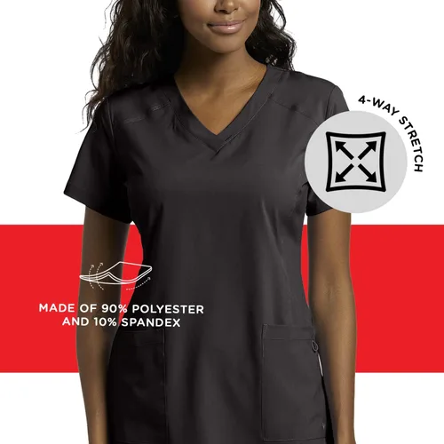 Miniatura 4 de White Cross FIT 785 - Camiseta médica con cuello en V para mujer