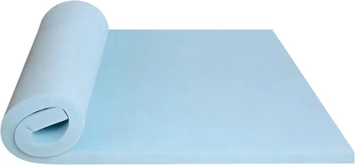BLKMTY Cubrecolchón King de 3 pulgadas, cubrecolchón de espuma viscoelástica ventilada con infusión de gel refrescante, colchón suave y transpirable