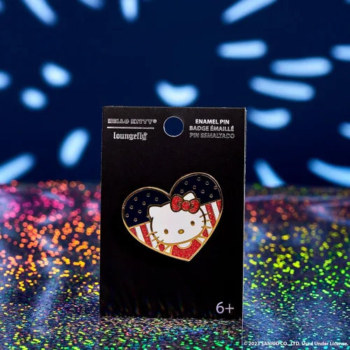 Miniatura 2 de Loungefly Pin patriótico Hello Kitty, exclusivo de Tienda