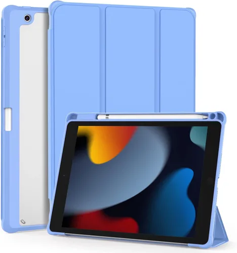 Miniatura 13 de OKP Funda para iPad de 9ª/8ª/7ª Generación (2021/2020/2019), Fundas para iPad de 10.2 pulgadas con Soporte Tríptico, Funda Delgada para iPad