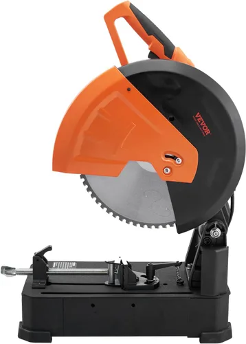 Sierra de corte VEVOR, sierra de corte con diámetro de hoja de 14"/355mm, máquina de corte de acero de 2800W 1200RPM, sierra de corte seca ajustable
