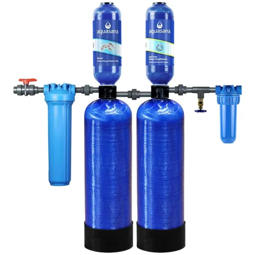 Miniatura 10 de Sistema de filtración de agua Aquasana Chloramines para toda la casa, Azul, EQ-1000-AMZN