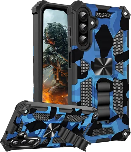 Miniatura 8 de CCSmall Funda de camuflaje para Samsung Galaxy A13, de grado militar, a prueba de golpes, resistente, funda protectora para teléfono con soporte