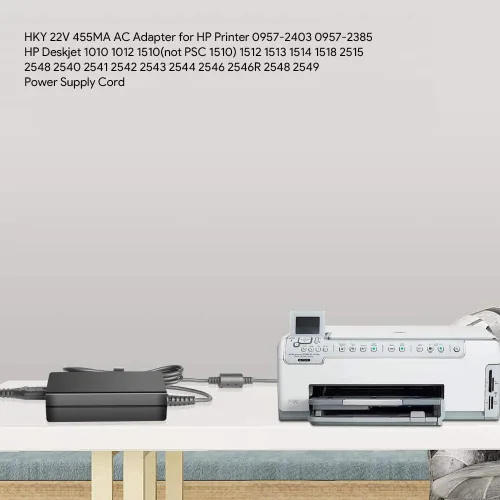 Miniatura 2 de HKY - Adaptador de CA de 22 V compatible con impresora HP 0957-2403 0957-2385 HP Deskjet 1010 1012 1510 (no PSC 1510) 1512 1513 1514 1518 2515 2548