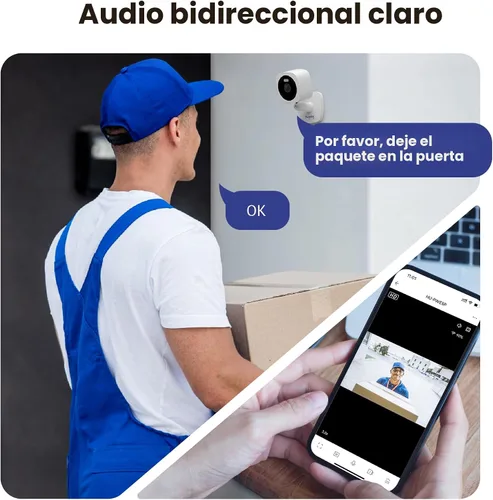 Miniatura 6 de Hugolog Cámaras de seguridad 3K 5MP para interiores y exteriores para seguridad del hogar, cámara para el hogar con visión nocturna a