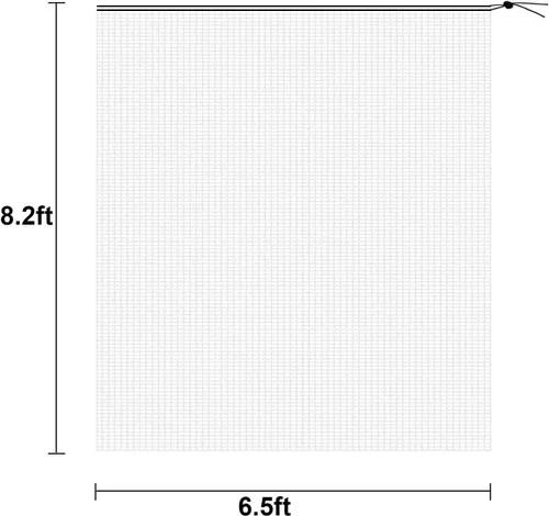 Miniatura 2 de Alpurple - Malla anti insectos y pájaros con cordón para proteger las plantas, flores y frutas de insectos y pájaros., 78 x 98 pulgadas.