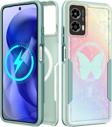 Miniatura 222 de Funda para Moto G 5G 2024 – Compatible con MagSafe para mujeres y niñas, bonita funda protectora magnética para teléfono, diseño femenino Kawaii