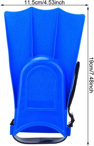 Miniatura 4 de Keenso Aletas de natación para niños, 1 par de aletas cortas de buceo para niños, aletas de entrenamiento de natación de PVC, aletas ligeras de buceo
