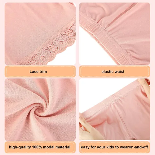 Miniatura 3 de Boyiee Paquete de 8 pantalones cortos para niñas, ciclismo, baile, gimnasia, yoga, seguridad, pantalones cortos para usar debajo del vestido
