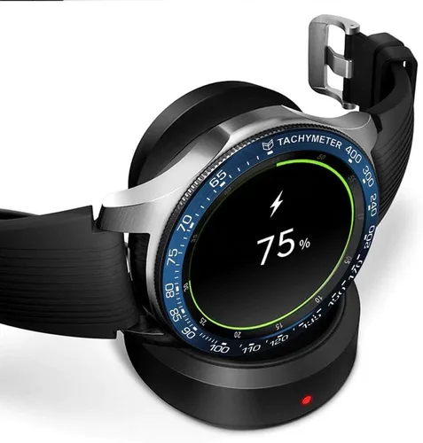 Miniatura 5 de PINHEN Estilo de bisel compatible con Galaxy Watch de 1.654 pulgadas / Gear Sport Bisel Ring Cubierta Adhesiva Antiarañazos de Aluminio Bisel Anillo