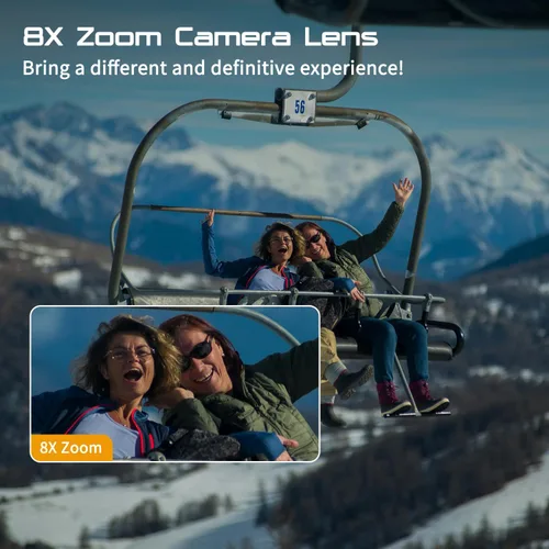 Miniatura 4 de Apexcam M90 Cámara de Acción con Tarjeta de 64GB Cámara de Acción 4K60FPS 64MP WiFi EIS Estabilización de Imagen con Pantalla Táctil Cámara