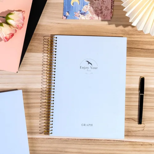 Miniatura 6 de FLYING EAGLE 8.5 x 11 Cuaderno de gráficos grande de papel en espiral, cuaderno de cuadrícula gráfica en espiral, 210 páginas, cuadernos de tapa