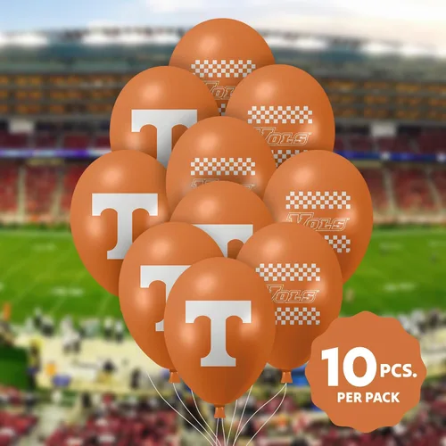 Miniatura 4 de Tennessee Volunteers Balloons - Paquete de 10 logotipos oficiales de 11 pulgadas, globos de látex de calidad de helio, perfectos para la celebración