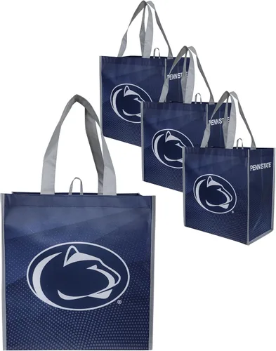 Miniatura 11 de FOCO Bolsas de compras reutilizables con logotipo del equipo de la NCAA