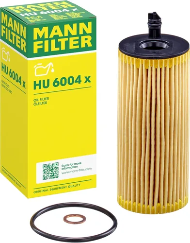 Mann Filter HU 6004 x Filtro de Aceite de Cartucho de Reemplazo Compatible con BMW 328d (2014-2018), 328d xDrive (2014-2017), 535d (2014-2016), 535d