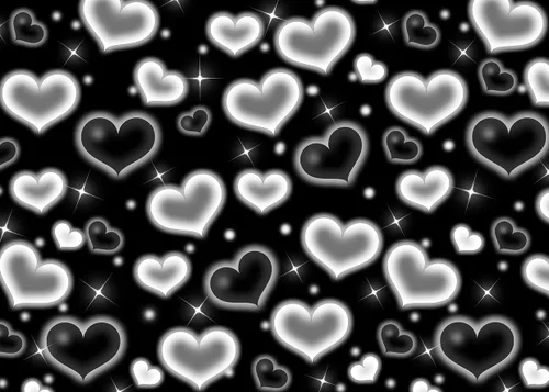 Telón de fondo de corazón negro de 7x5 pies Fondos de los años 90 para sesión de fotos Decoración de San Valentín Banner Accesorios de cumpleaños