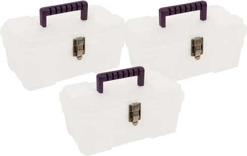 Miniatura 14 de Akro-Mils 09514 ProBox Caja de herramientas de plástico de 14 pulgadas para herramientas, caja de herramientas de almacenamiento para manualidades