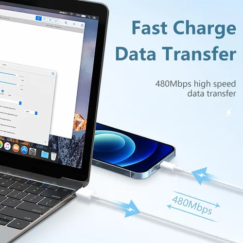 Miniatura 3 de Cargador para iPhone de carga rápida [certificado MFi] USB C con 2 cables USB C a Lightning de 6 pies, compatible con iPhone 14/14 Pro Max/13/13 Pro