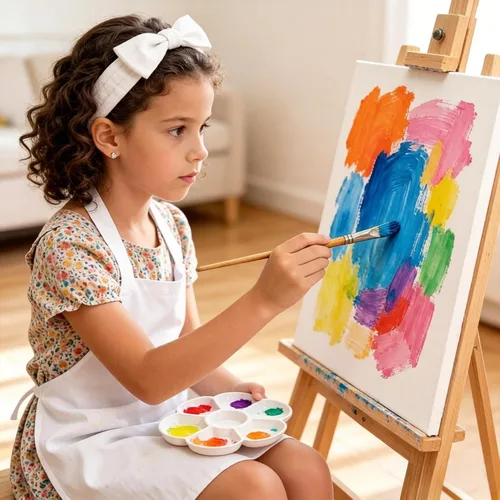 Miniatura 5 de ZENFUN Paquete de 15 bandejas de pintura con 7 pozos, bandeja de mezcla de pintura de plástico blanco, plato de pintura de acuarela para arte al