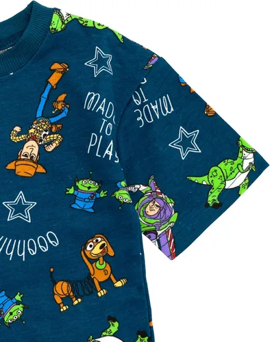 Miniatura 5 de Disney Mickey Mouse Lion King Pixar Toy Story - Conjunto de camiseta y pantalones cortos de felpa francesa para niño grande