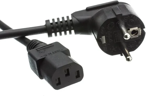 CNE40513 6 pies, cable de alimentación europeo para computadora/monitor, Europlug o CE 7/7 a C13, aprobado por VDE