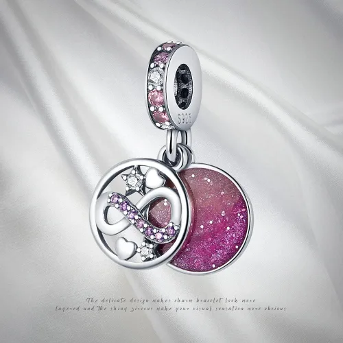 Miniatura 6 de Pandach Dijes de plata de ley 925 para pulseras y collares, colgantes de mariposa y auriculares, dijes de trébol, joyería de regalo para mujeres