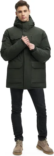 Miniatura 7 de Abrigos de invierno para hombre, chaquetas de invierno impermeables para hombre, chaqueta acolchada cálida con capucha cortavientos