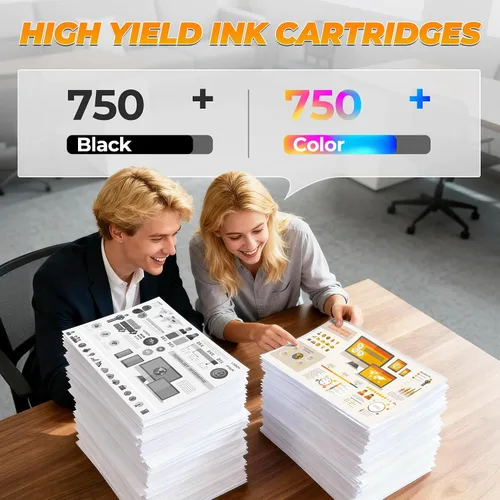 Miniatura 3 de LC404 - Paquete de 4 cartuchos de tinta (3000 páginas) compatibles con MFC-J1205W para impresora Brother LC404 LC404XL, funciona con impresora