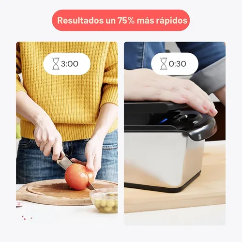 Miniatura 3 de Fullstar The Original Pro Chopper - Picador de verduras y espiralizador, picador de alimentos con recipiente, rebanador de frutas, utensilios
