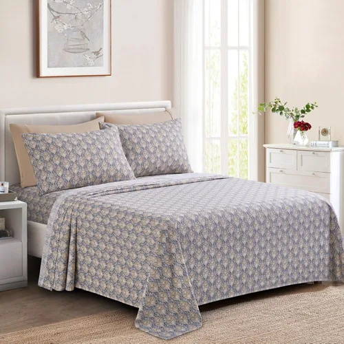 Miniatura 11 de Marina Decoration Ropa de cama ultra suave y sedosa con bolsillo profundo, rayón derivado de bambú para todas las estaciones, juego de sábanas de 6