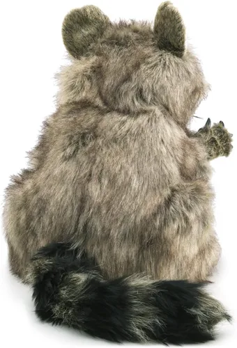 Miniatura 2 de Folkmanis - Marioneta de mano de mapache de peluche