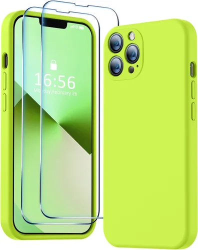 Miniatura 13 de BossKiss Funda compatible con iPhone 13 Pro, silicona de alta calidad mejorada [protección de cámara] [2 protectores de pantalla]