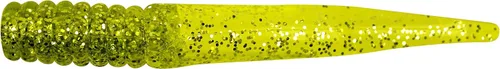 Miniatura 27 de Bobby Garland Slab Slay'R Señuelo de pesca de plástico suave para crappie, equipo de pesca y accesorios, 2 pulgadas, Chartreuse Silver Chartreuse