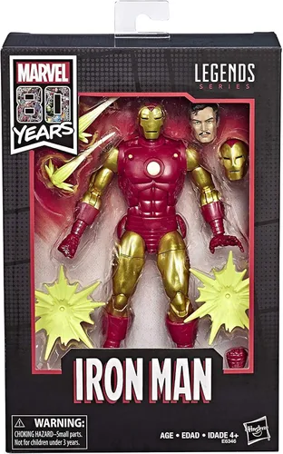 Miniatura 3 de Marvel Serie de leyendas del 80 aniversario de los cómics, 6 pulgadas, a escala vintage inspirada en el cómic Iron Man