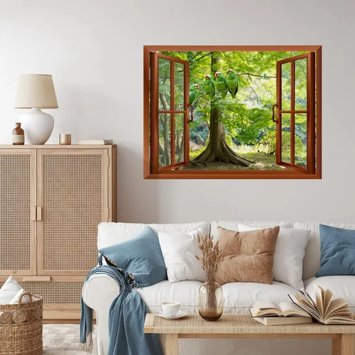 Miniatura 32 de wall26 Adhesivo de pared extraíble/mural de pared Spring on the Plains Creative Window View Decoración de pared - 36 x 48 pulgadas Primavera