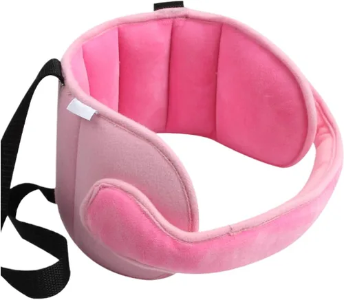 Miniatura 10 de Soporte para la cabeza del asiento del coche, tira de soporte para la cabeza con alivio del cuello transpirable ajustable para bebé, cómoda banda