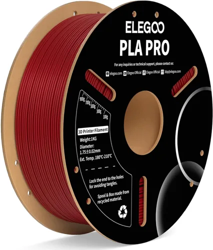 Miniatura 38 de ELEGOO Filamento PLA 1.75mm Azul Oscuro & Rojo 2KG, Filamento para Impresora 3D con Precisión Dimensional +/- 0.02mm, Paquete de 2 Carretes de 1kg