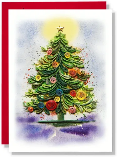 Miniatura 8 de Tarjeta de Navidad con velas, tarjeta de felicitación de flores de Navidad, para mamá, papá, abuela, amigo, jefe, compañero de trabajo