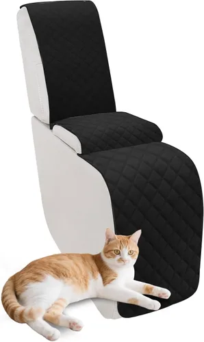Miniatura 35 de Fundas para sofá modular reclinable, de terciopelo en forma de L, funda de consola central para perros y mascotas, lavable antideslizante, 1 funda