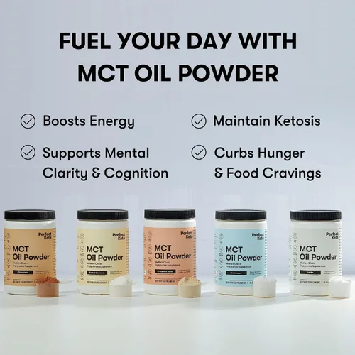 Miniatura 7 de Perfect Keto 7g de polvo de aceite MCT, suplemento de triglicéridos de cadena media, crema de café sin lácteos para dieta Keto, mezcla de aceite MCT