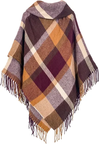 Miniatura 2 de Moss Rose Chal de viaje para mujer, poncho frontal abierto, capa para otoño e invierno