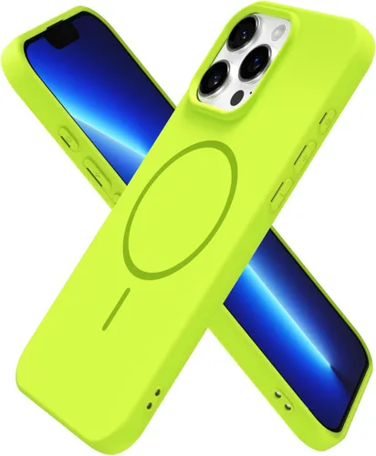 Miniatura 226 de oakxco Funda de silicona Mag Safe para iPhone 17 Pro Max, funda magnética delgada y fina compatible con carga inalámbrica MagSafe, bonita funda Negro