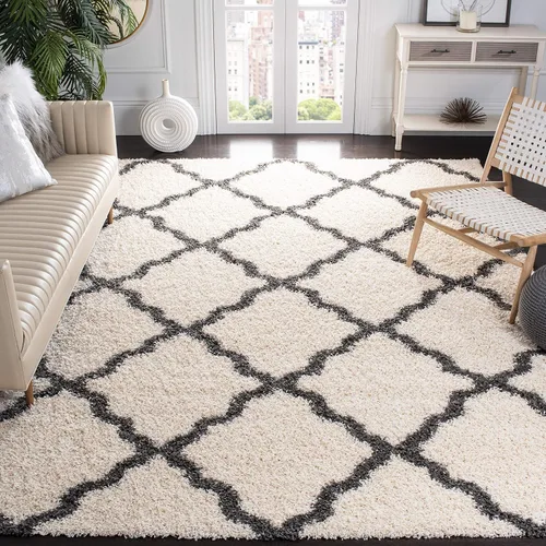 Miniatura 15 de Safavieh - Dallas Shag Collection SGD257A - Alfombra de área con diseño de enrejado de 10 x 14 pies