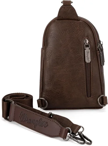 Miniatura 3 de Wrangler Bolso bandolera para mujer con correa desmontable, café (A-Coffee), Moda
