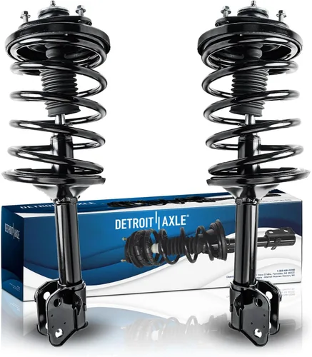 Miniatura 36 de Detroit Axle - Puntales 4WD para Ford Expedition Lincoln Navigator 1997-2002, 4 puntales completos con muelle helicoidal delantero trasero 1998 1999