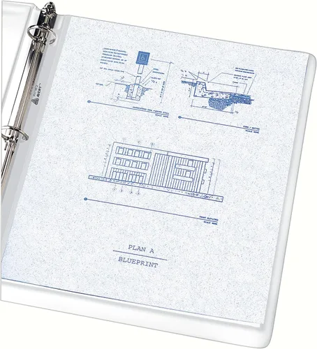 Miniatura 8 de Avery Protectores de hojas semitransparentes económicas, carga superior, 50 protectores de documentos (74098)