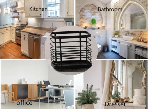 Miniatura 3 de Soporte para utensilios, de acero inoxidable, soporte de alambre para encimera de cocina, cubiertos, cubiertos, tenedores, cuchillos, cucharas